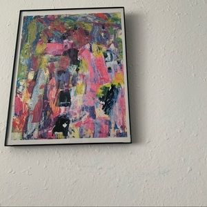 Framed Art Print * Original Abstract Painting